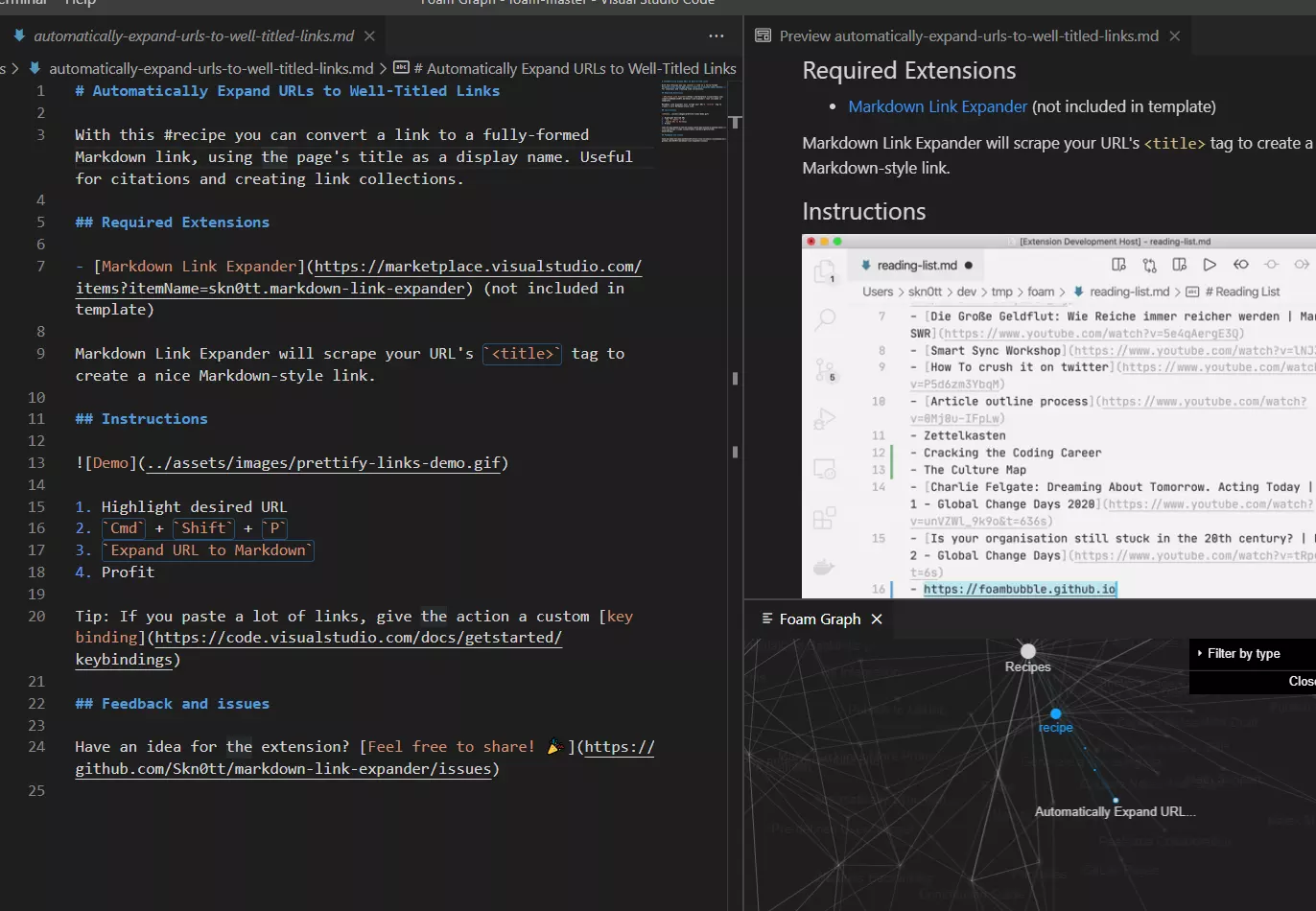 VSCode with Foam