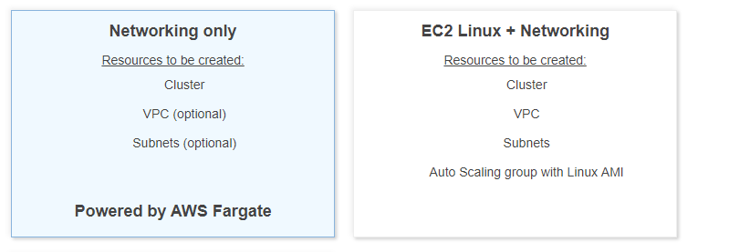 Cluster selection